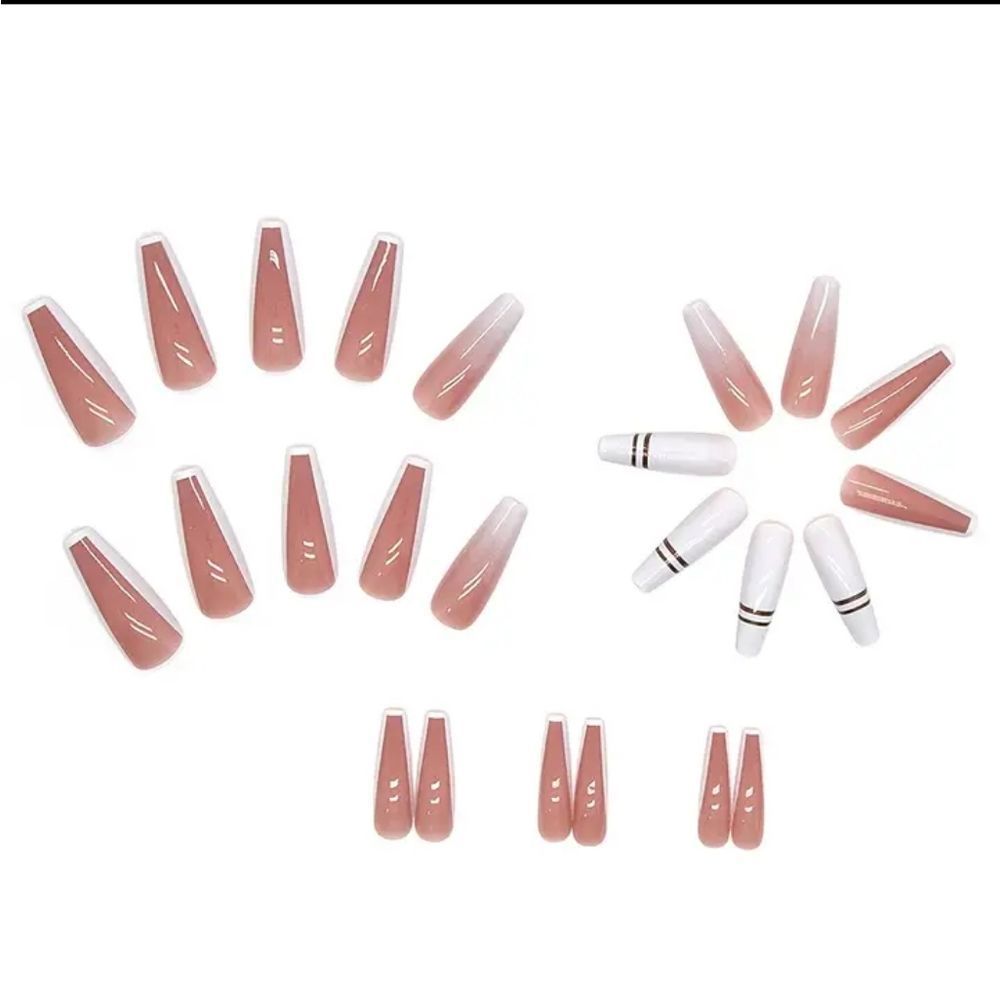24 PIECE LONG MANICURE DESIGN NAIL SET 💅 - Picture 3 of 3